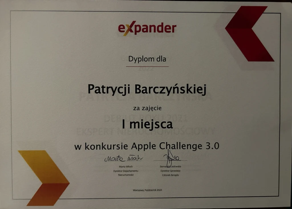 Dyplom I miejsce w konkursie Apple Challenge 3.0, Expander